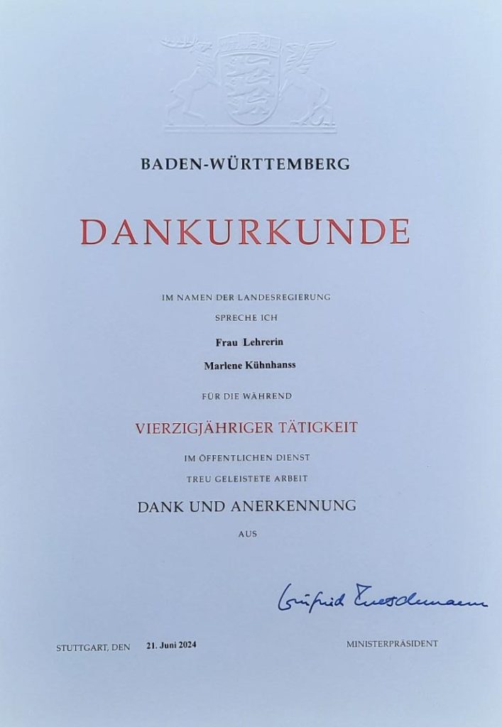 Dankurkunde